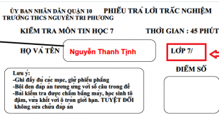 Huong dan lam bai trac nghiem Tin va HDTN 7