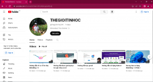 Kenh Youtube thegioitinhoc